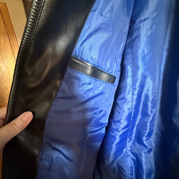 NFL Carl Banks NY Giants Black and Blue Bomber/Varsity Coat Size XL - Picture 8 of 11